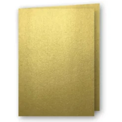 A5 Kort dubbla 5-pack 220g Guld