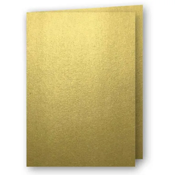 A5 Kort dubbla 5-pack 220g Guld