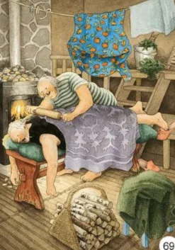 A4-kort Inge Löök "massage"