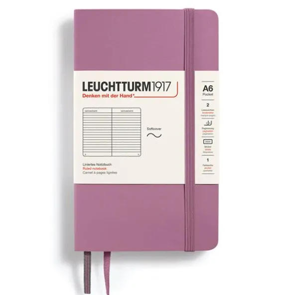 Anteckningsbok Leuchtturm1917 Soft A6 Dusty Rose linjerad