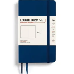 Anteckningsbok Leuchtturm1917 Soft A6 Navy olinjerad