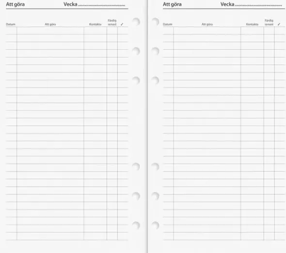 Burde Regent Systemkalender svart konstläder 2027