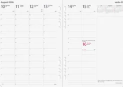 Business Systemkalender svart skinn 2027