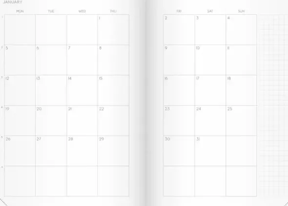 Calendar Masume A5 2027