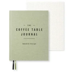 Coffe Table Journal Clean Green Leaf
