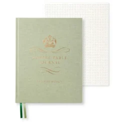 Coffe Table Journal Royal Green Leaf