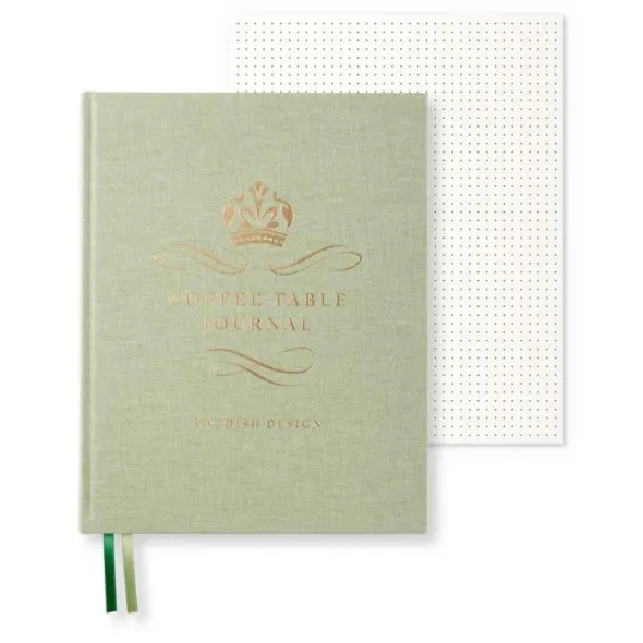 Coffe Table Journal Royal Green Leaf