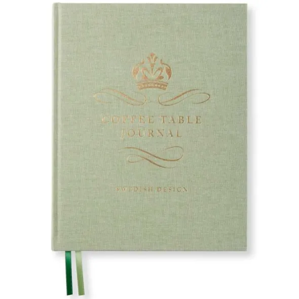 Coffe Table Journal Royal Green Leaf