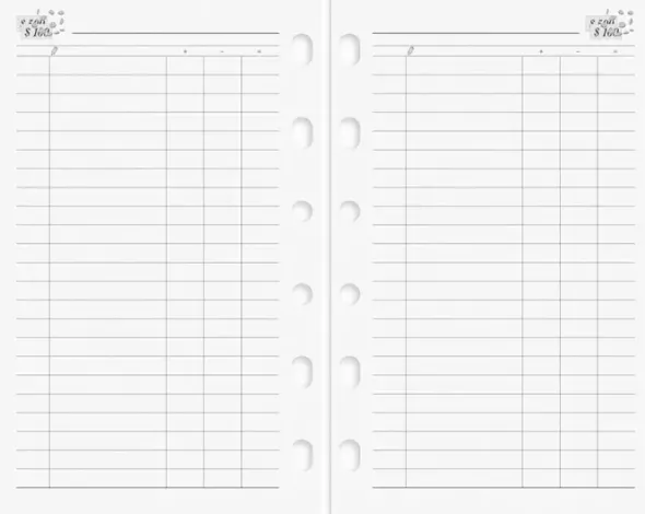 Compact Systemkalender svart konstläder 2027