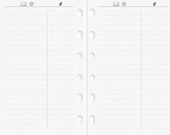 Compact Systemkalender svart konstläder 2027