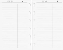 Compact Systemkalender svart skinn 2027
