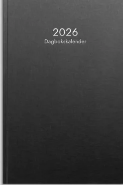 Dagbokskalender svart 2026