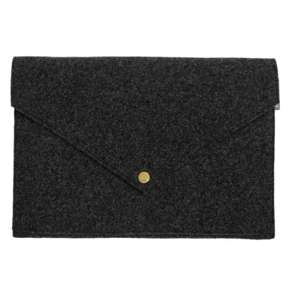 Document Folder/Laptop Case Transparent Black Transparent Black