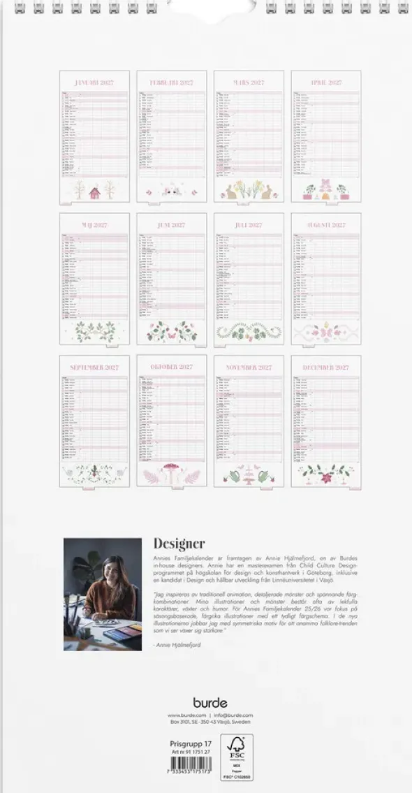 Familjekalender Annies 2027