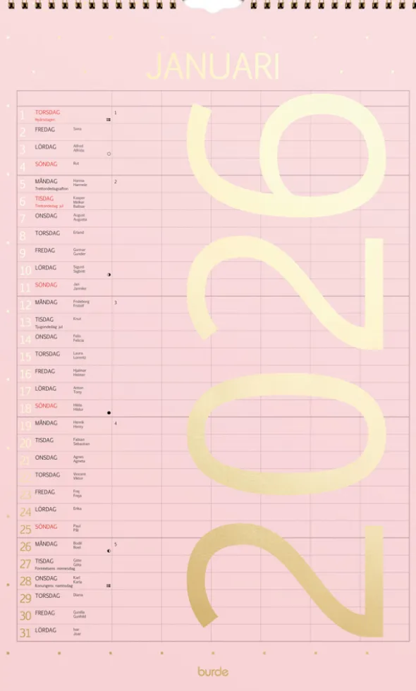 Familjekalender 2026 Color