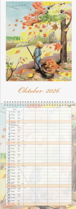 Familjekalender Kerstin Frykstrand 2026