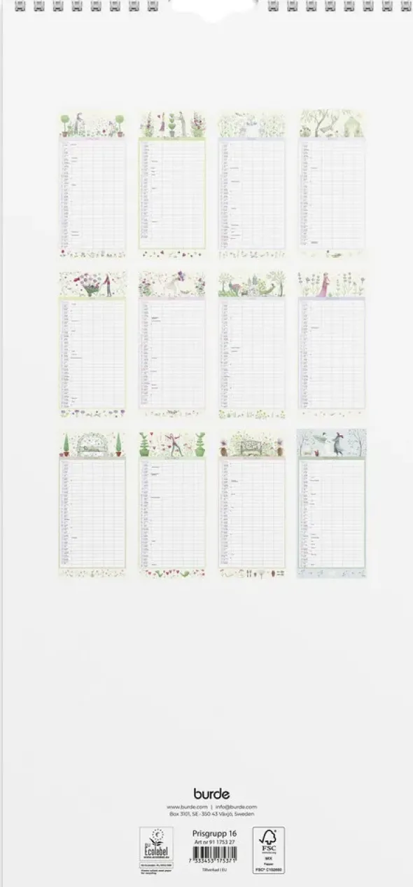 Familjekalender Magic Garden 2027