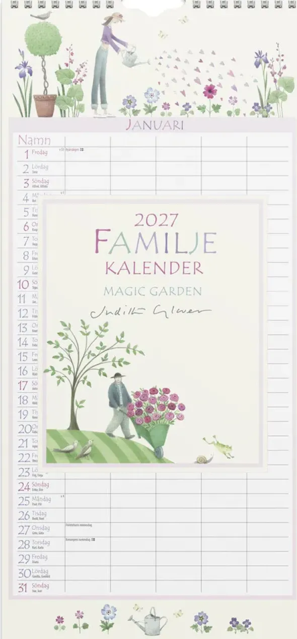 Familjekalender Magic Garden 2027