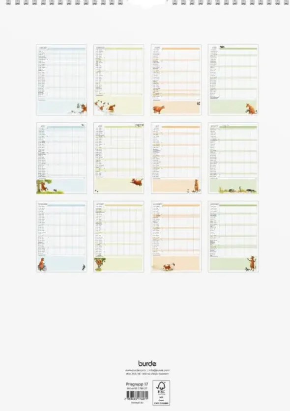 Familjekalender Mamma Mu 2027