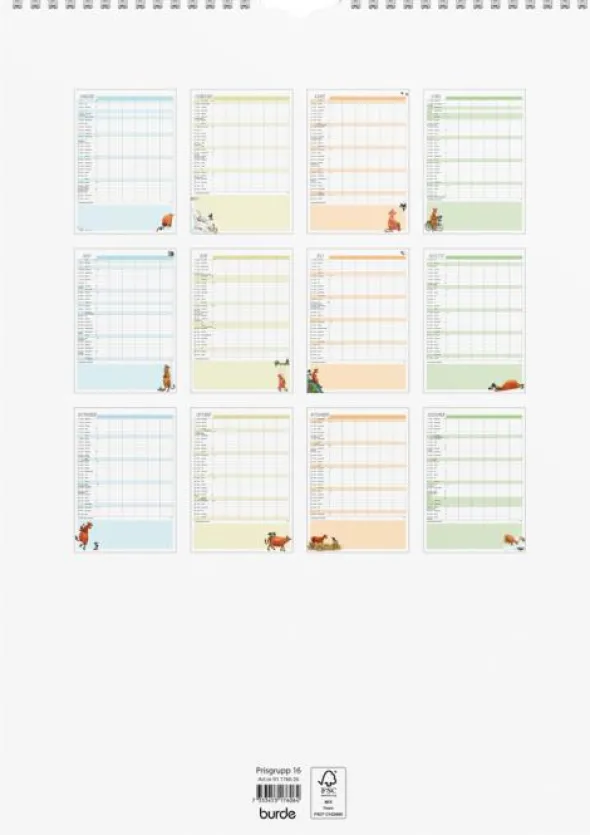 Familjekalender Mamma Mu 2026