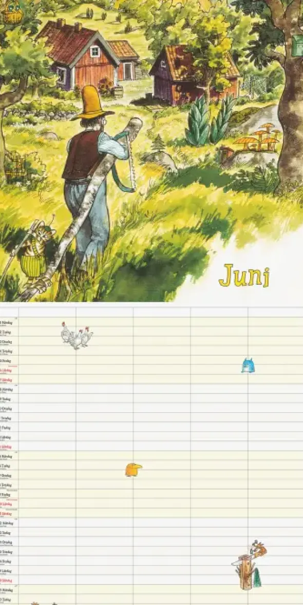 Familjekalender Pettson & Findus 2027