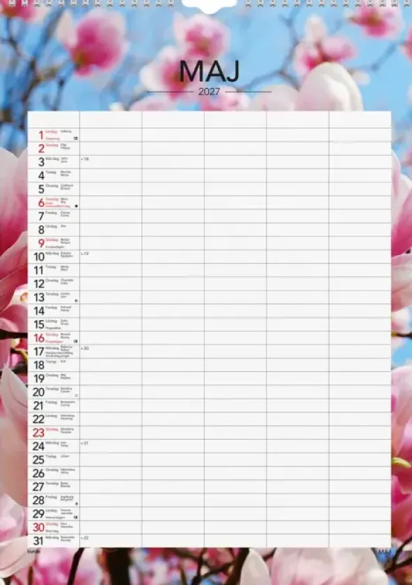 Familjekalender Seasons 2027