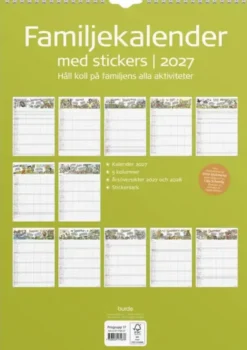 Familjekalender Stickers 2027