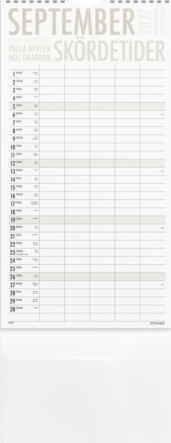 Familjekalender TrendArt 2027
