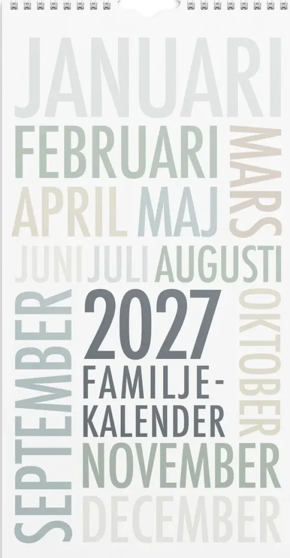Familjekalender TrendArt 2027