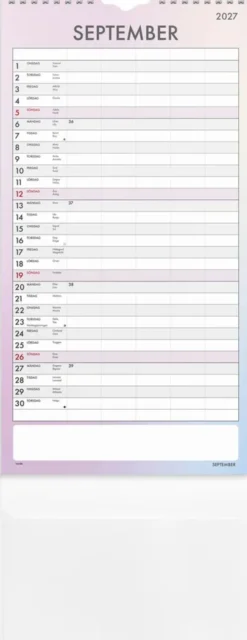 Familjekalender Tydlig 2027
