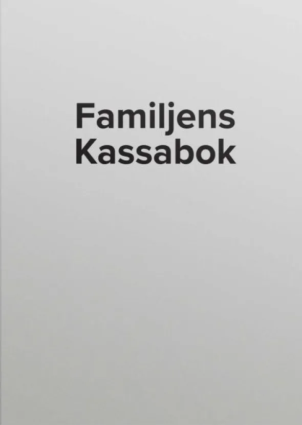 Familjens Kassabok A4