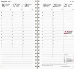 Fickkalender Interplano cognac konstläder 2027