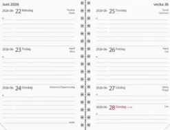 Fickkalender Lilla studieåret basic Spiralbunden 2026-2027