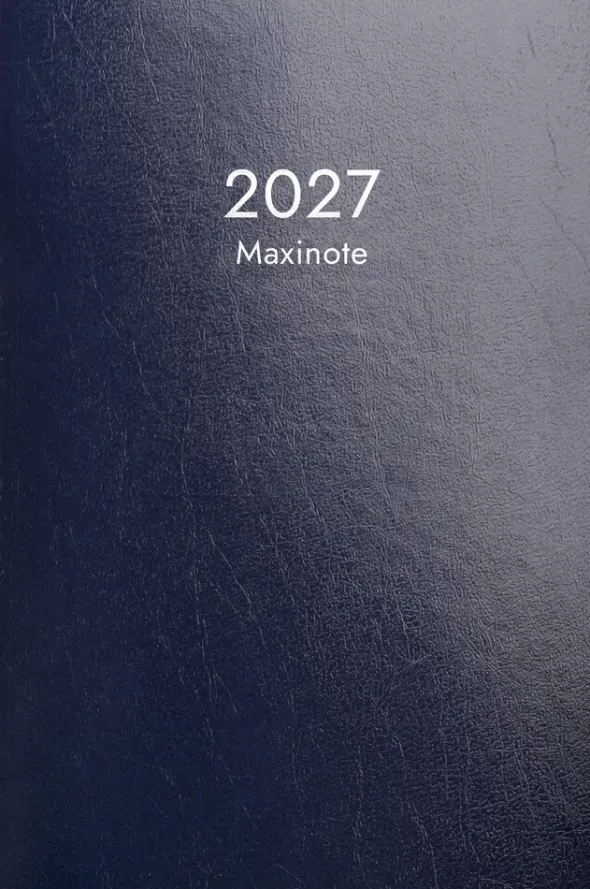 Fickkalender Maxinote blå kartong 2027