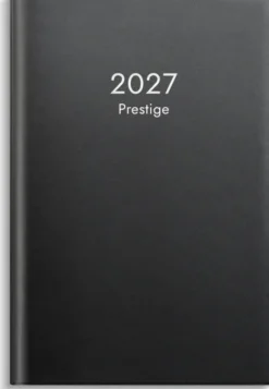 Fickkalender Prestige svart plast 2027