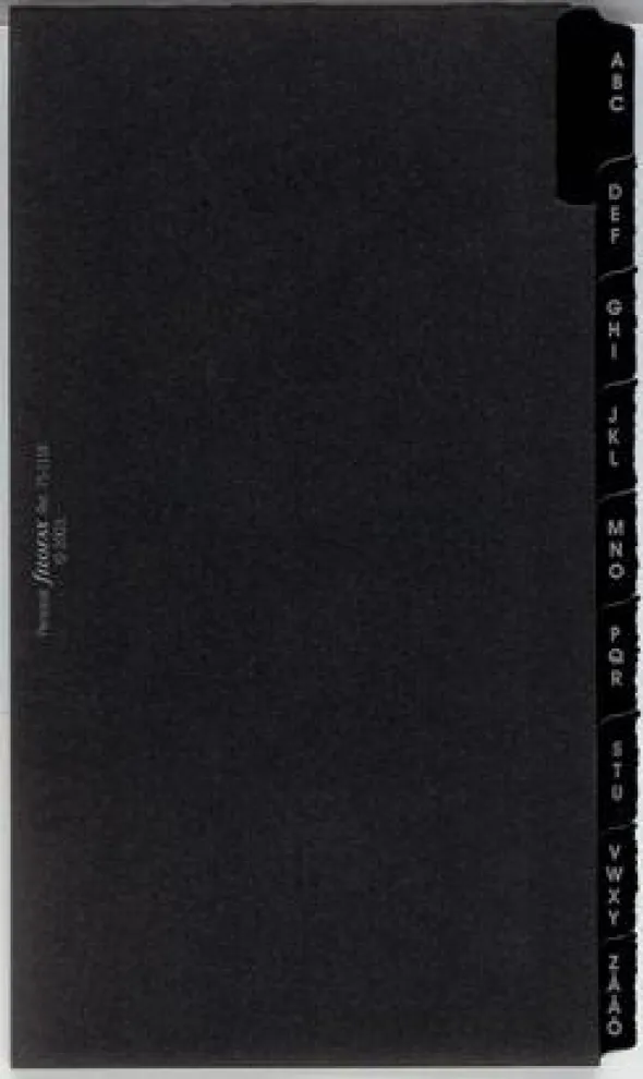 Filofax alfabetiskt register personal (9,5x17,1cm)
