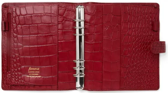 Filofax Classic Croc A5 Cherry