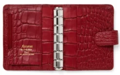 Filofax Classic Croc Pocket Cherry