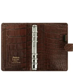 Filofax Classic Personal Croc Chestnut