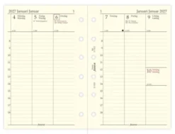 Filofax Dagbok Pocket Vertikal 2027 (8,1x12cm)