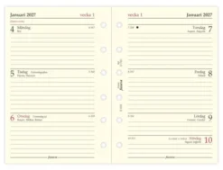 Filofax Dagbok Pocket 2027 V/U SWE (8,1x12cm)