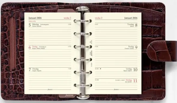 Filofax Dagbok Pocket 2026 V/U SWE (8,1x12cm)
