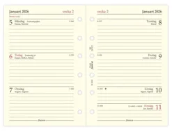 Filofax Dagbok Pocket 2026 V/U SWE (8,1x12cm)