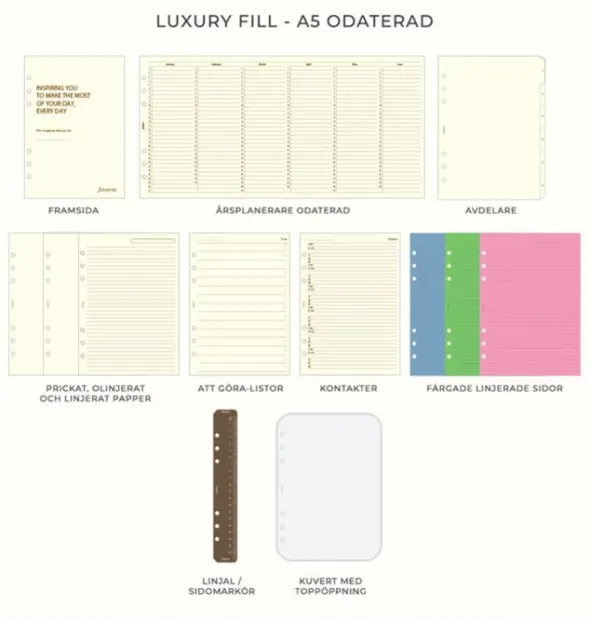 Filofax Malden A5 Brun