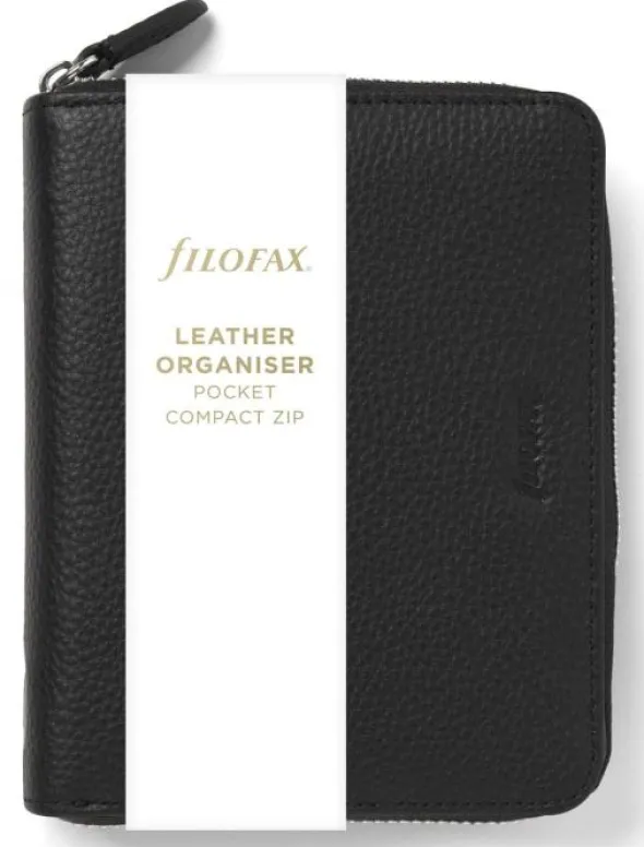 Filofax Norfolk Systemkalender Pocket Compact Zip Black