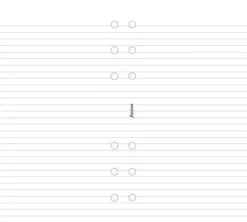 Filofax personal linjerade blad vita (9,5x17,1cm)