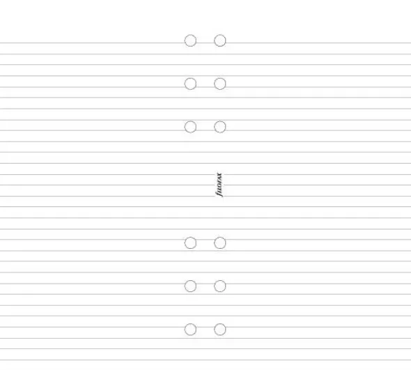 Filofax personal linjerade blad vita (9,5x17,1cm)