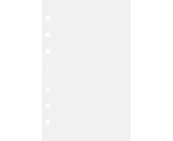 Filofax Personal plastficka med toppöppning (9,5x17,1cm)
