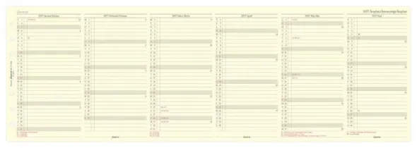 Filofax Årsplan Personal 2027 (9,5x17,1cm)
