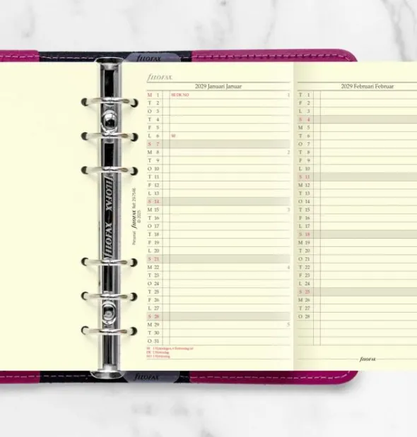 Filofax Årsplan Personal 2029 (9,5x17,1cm)